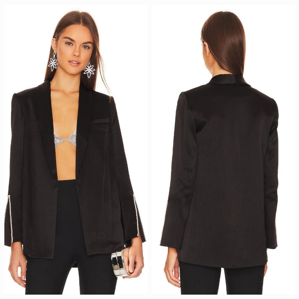 Alice + Olivia Jace Oversized Blazer in Black XS